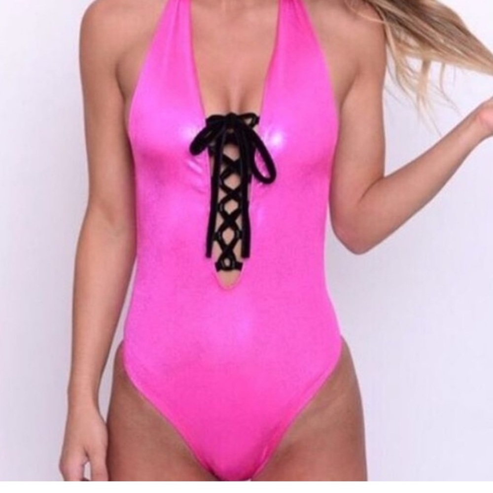 Hot pink festival body suit